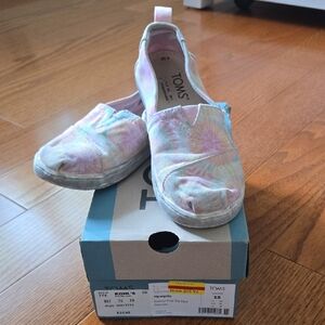 TOMS Pastel Tie-Dye Slip-Ons